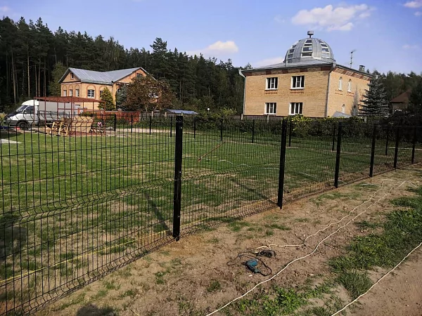 Забор из 3Д панелей ЭКОНОМ с полимерным покрытием RAL    от  1,53 х 2,5; пруток 3,2 мм